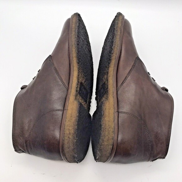 Allen Edmonds Montauk Men’s 8M Brown Leather Chukka Boot Crepe Sole Shoe Italy - Picture 7 of 11